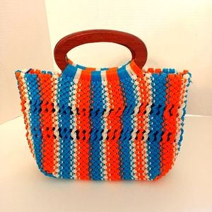 Colorful Myanmar Navy Purse